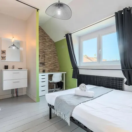 Apartment 4 Bedroom & 4 Bathroom House Close To Parc Barbieux